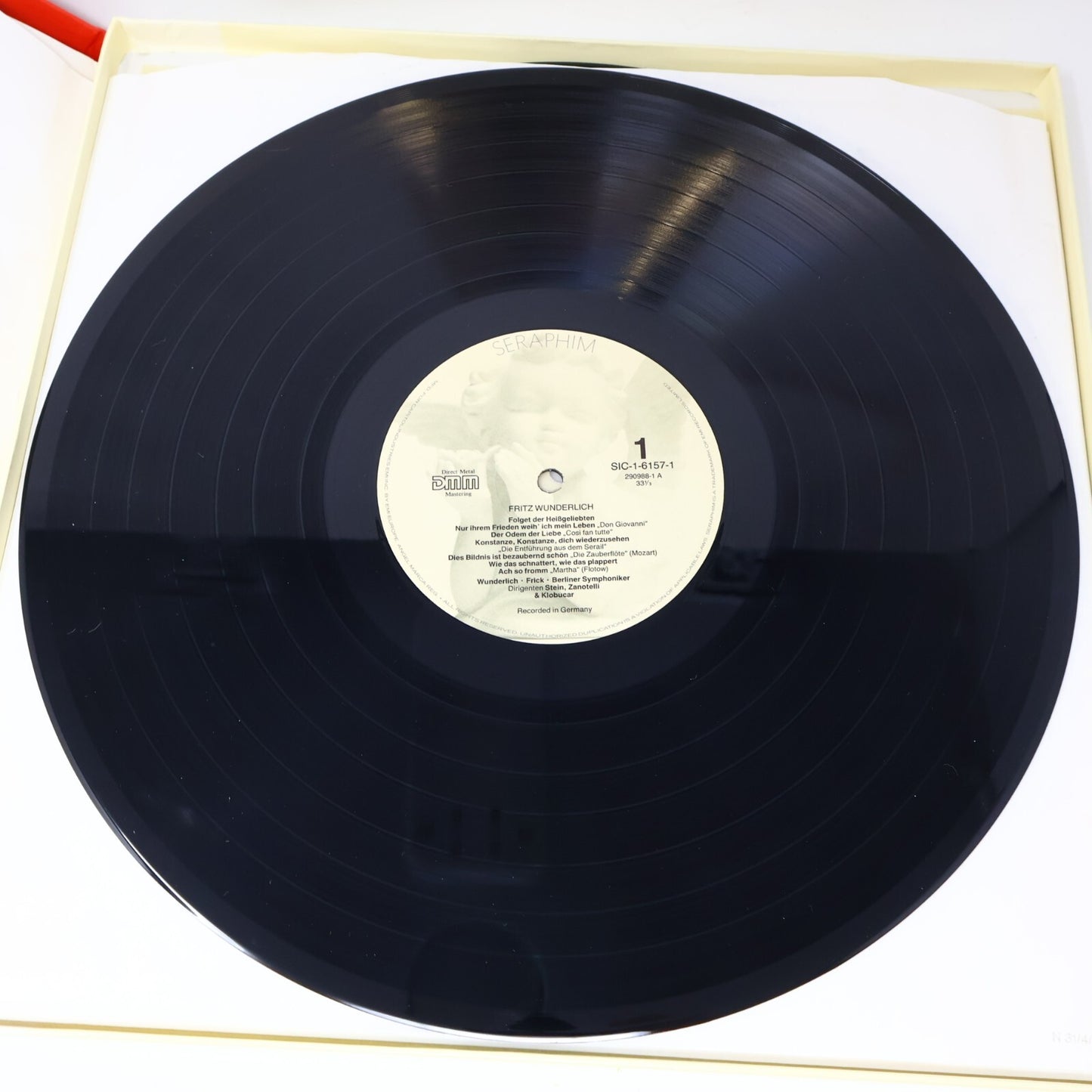 The Art of Fritz Wunderlich Tenor Seraphim 3x LP Record Vinyl Box Set SIC-6157
