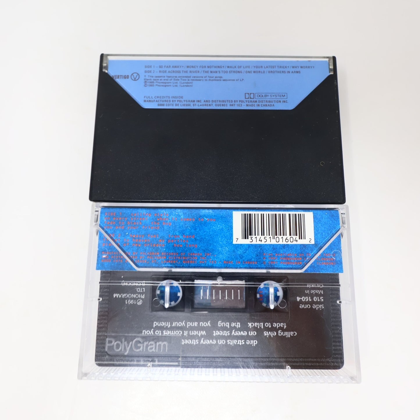 Dire Straits 2 Cassettes Lot On Every Street/Brothers in Arms Money for Nothing
