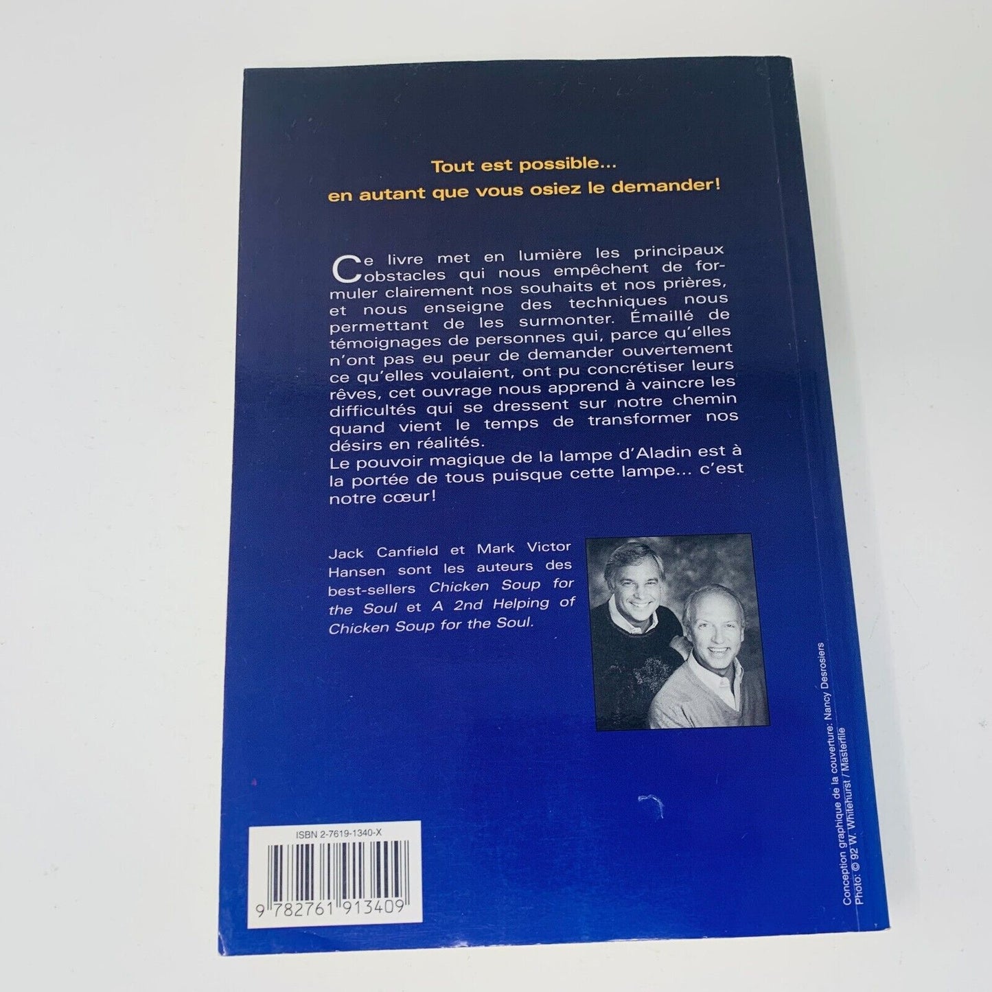 1996 Le Pouvoir d'Aladin Mark Victor Hansen/Jack Canfield Vos Désirs en Réalités