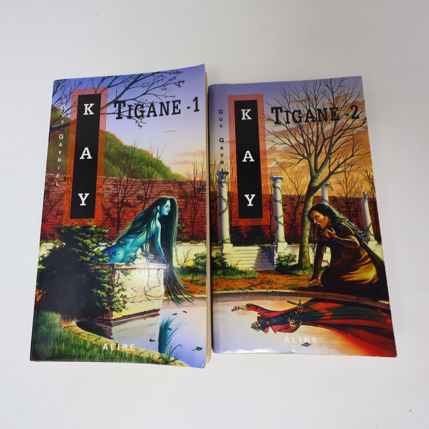 Lot 2 Livres Tigane #1-2 Guy Gavriel Kay Série Complète Fantasy 1998 Français PB