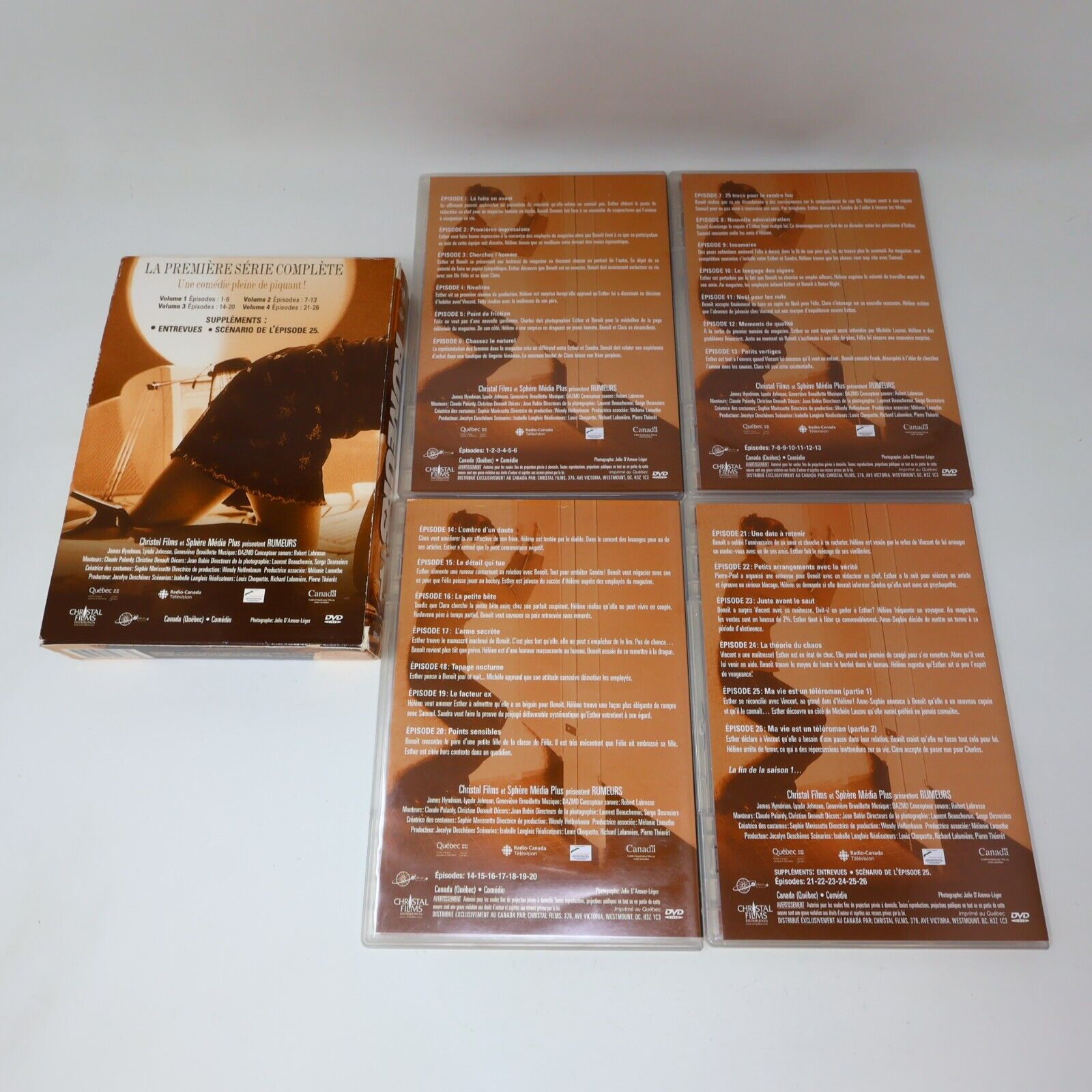 Rumeurs Saison 1 DVD Testé NTSC Région 1 Lynda Johnson Geneviève Brouillette