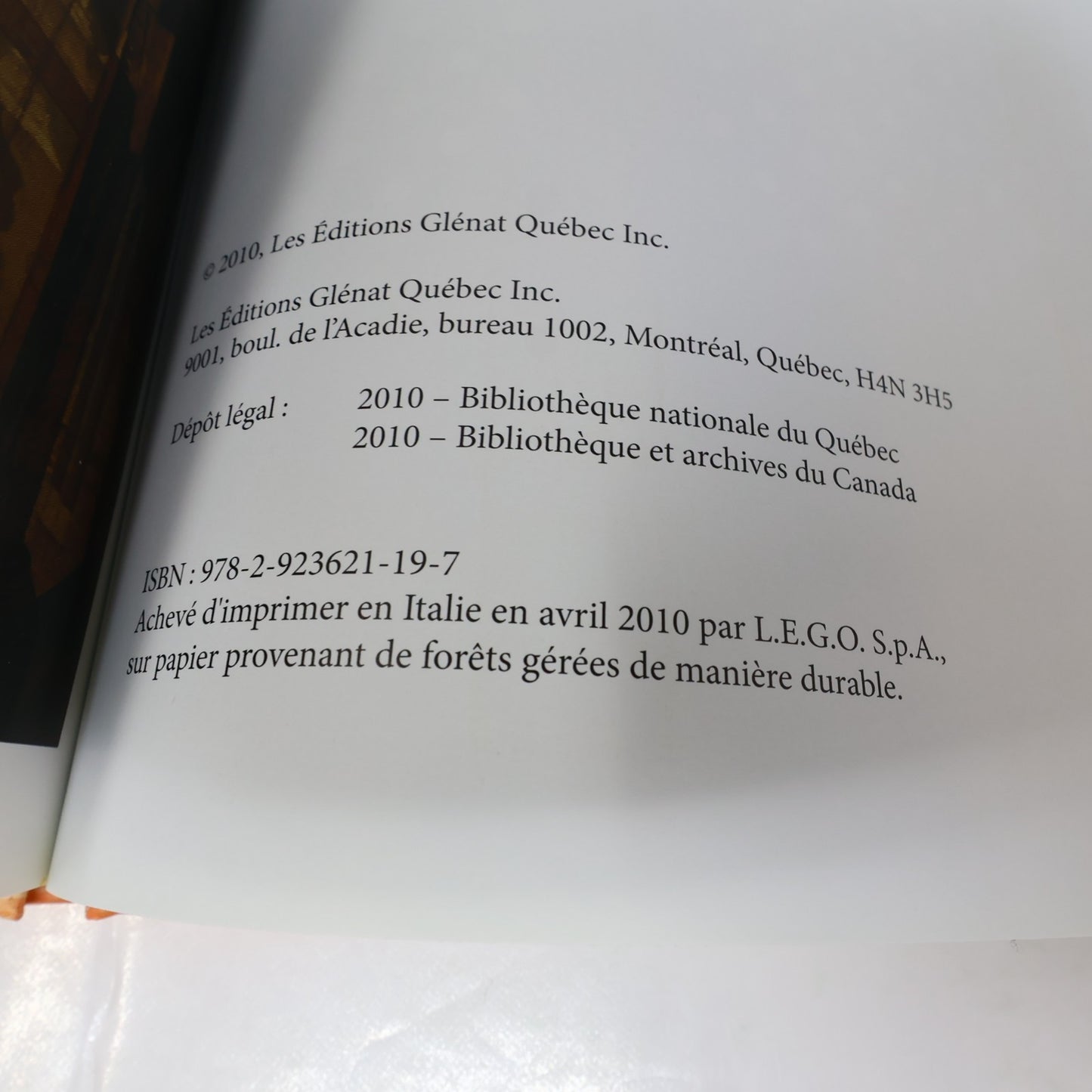 La Fille Invisible Julie Rocheleau/Emilie Villeneuve Glénat Québec 2010 HC Bd