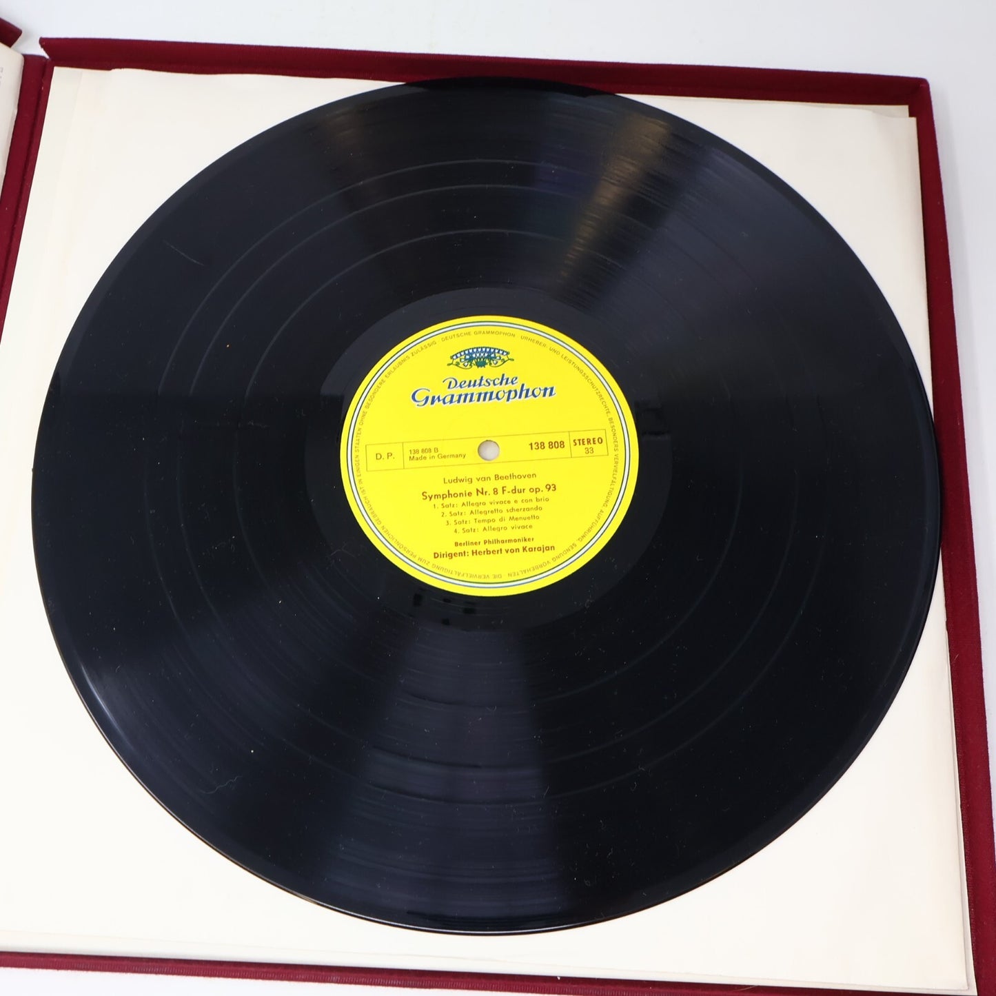 Beethoven Berliner Herbert von Karajan IX. Symphonie Nr. 8 LP Record 138 807/808