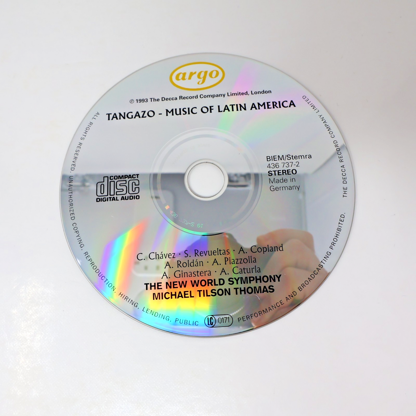 Tangazo Music Of Latin America CD Copland/Ginastera/Piazzolla/Roldán/Chávez