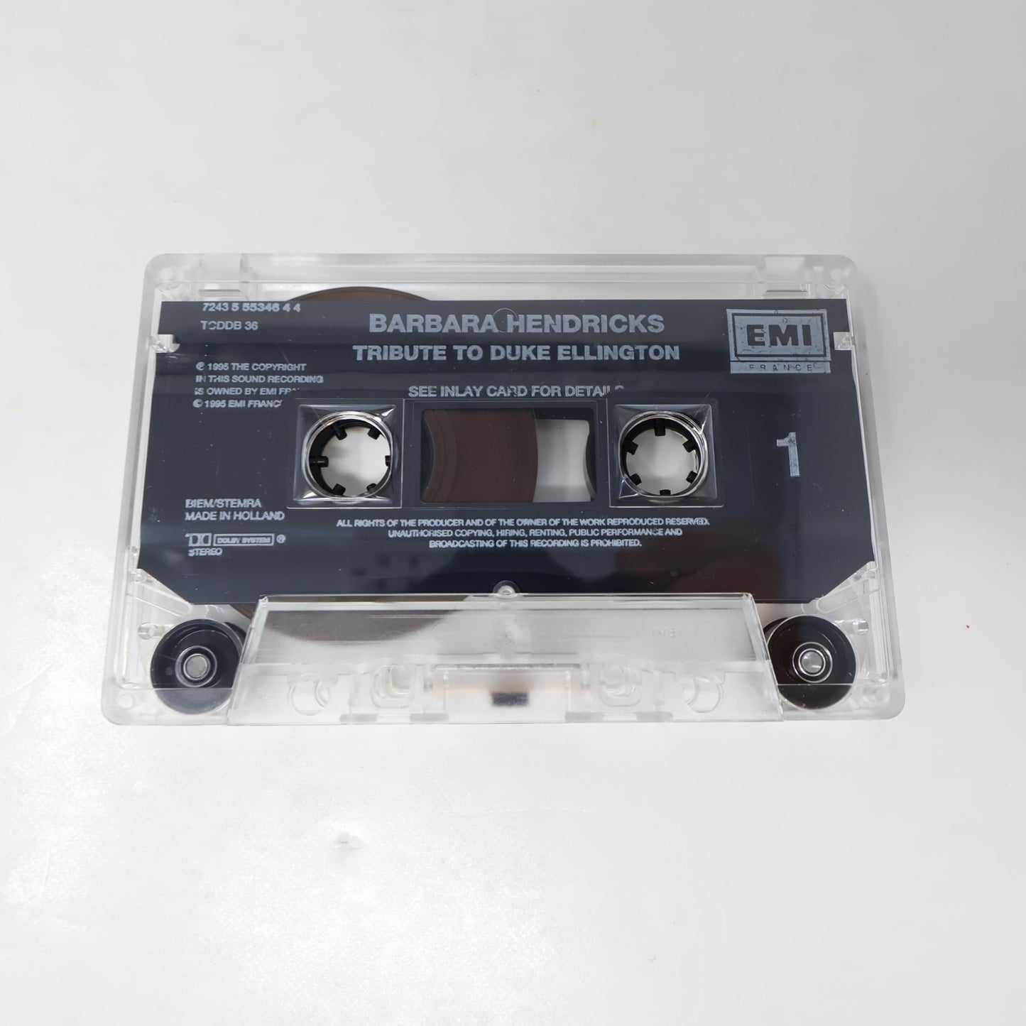 Barbara Hendricks/Monty Alexander Trio Tribute To Duke Ellington Cassette 90s