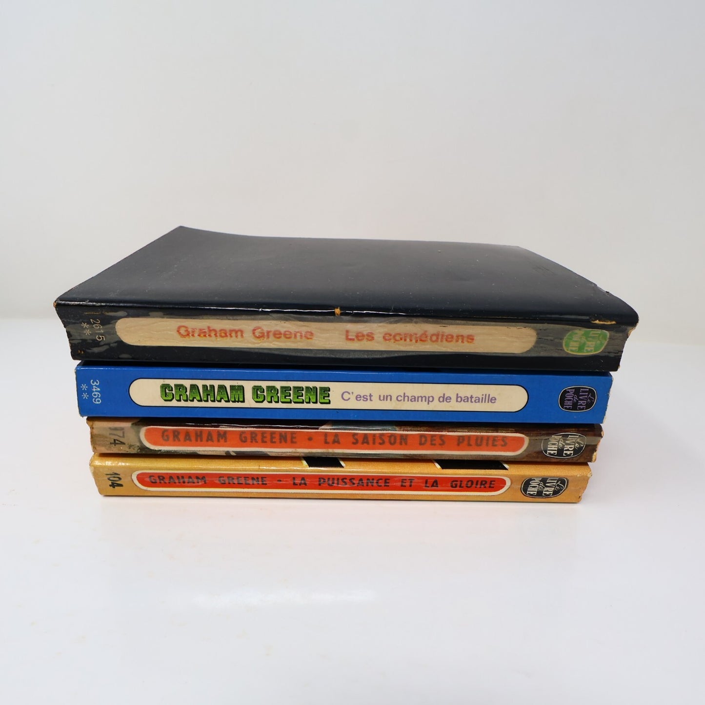 Graham Greene Lot 4 Livres Poche Comédiens/Saison des Pluies Fiction Historique
