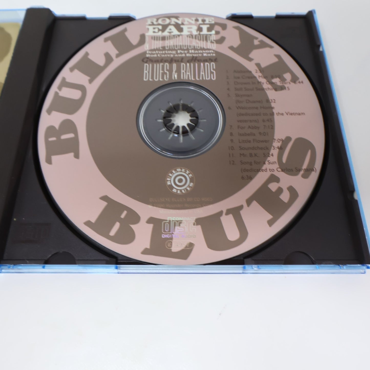 Ronnie Earl & The Broadcasters CD Grateful Heart Blues & Ballads Bullseye 1996