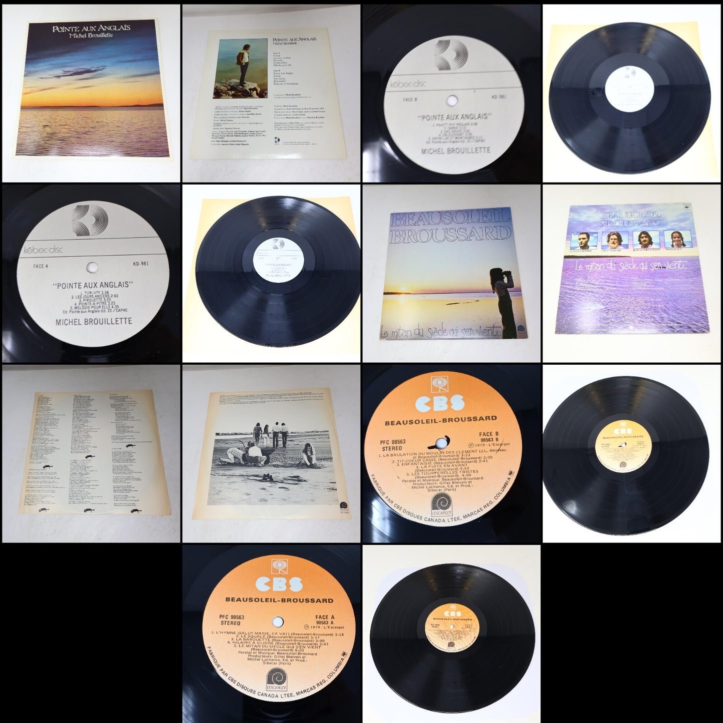Pop Québécois 1960-70-80s Lot 20 Disques LP Thibeault/Baillargeon/Brault/Toupin