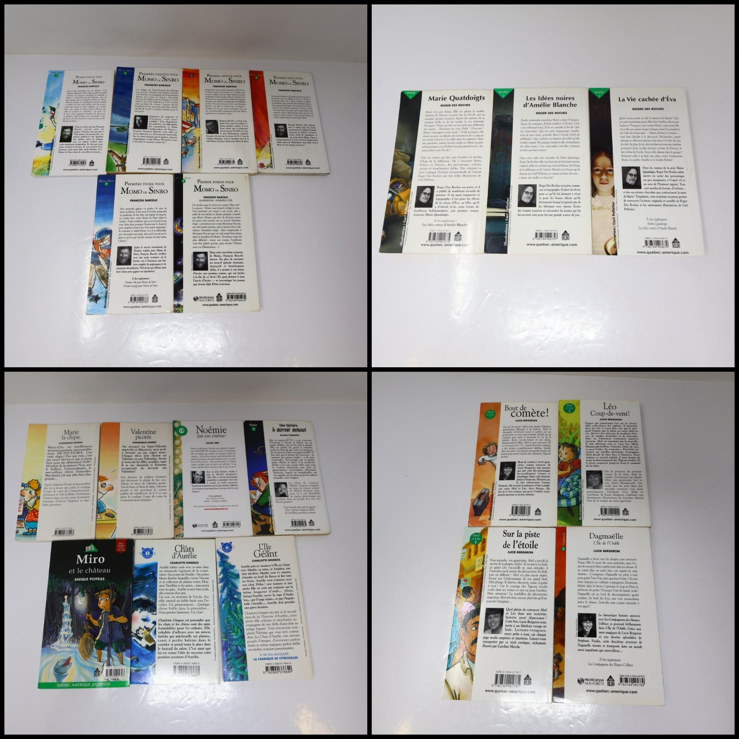 Bilbo Lot 20 Livres Momo de Sinro/Marie Quatdoigts/Abel et Léo/Valentine Picotée