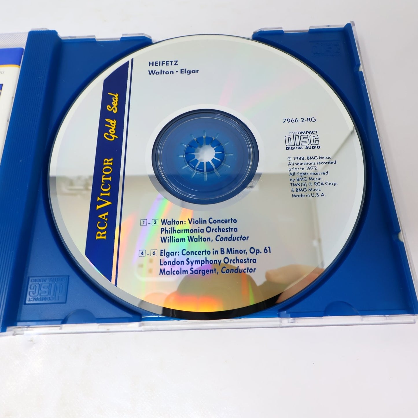 Walton Violin 3 CD Lot Violin/Viola Concertos/Symphony #1 Nigel Kennedy Prévin