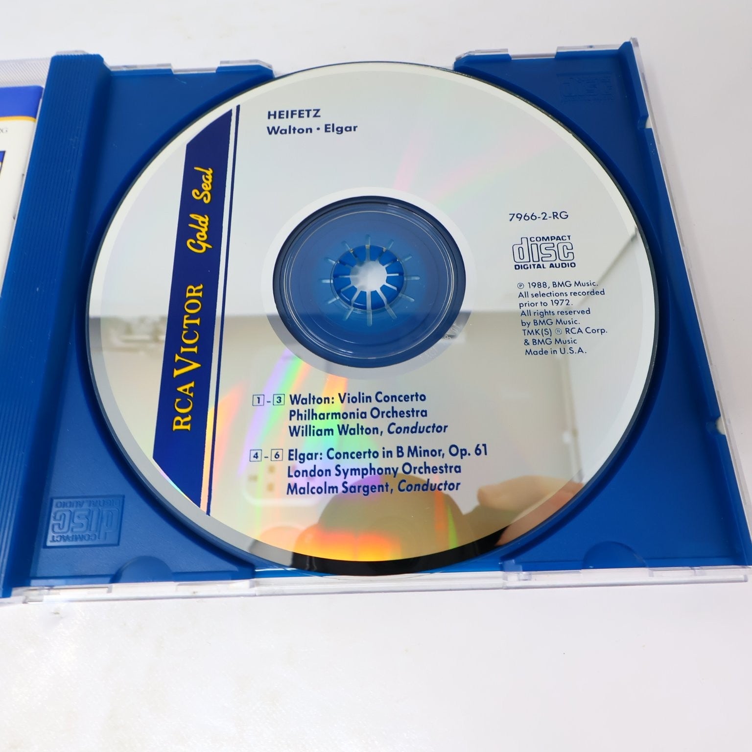 Walton Violin 3 CD Lot Violin/Viola Concertos/Symphony #1 Nigel Kennedy Prévin