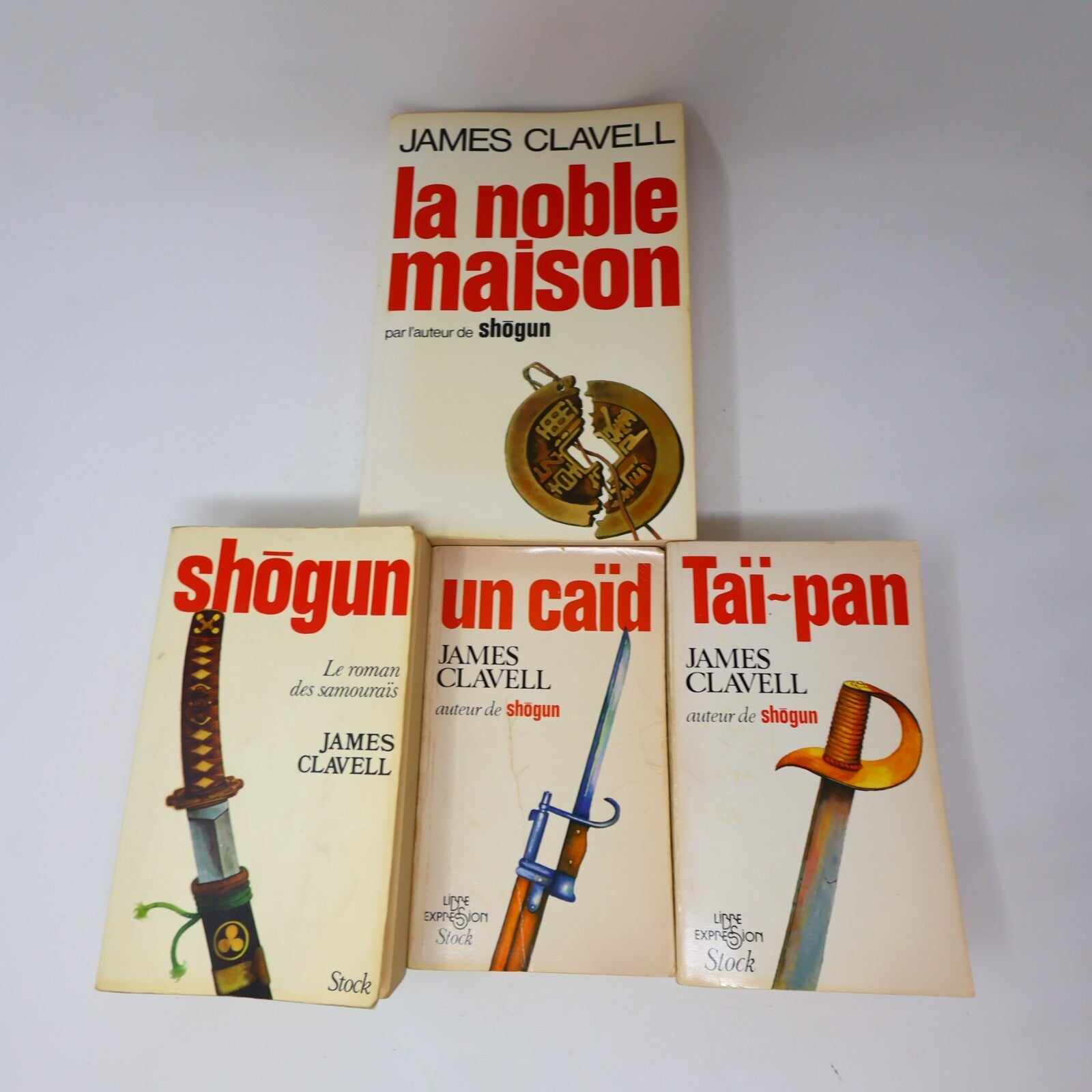 James Clavell Lot 4 Livres Shōgun/Caïd/Taï-Pan/Noble Maison Français French PB