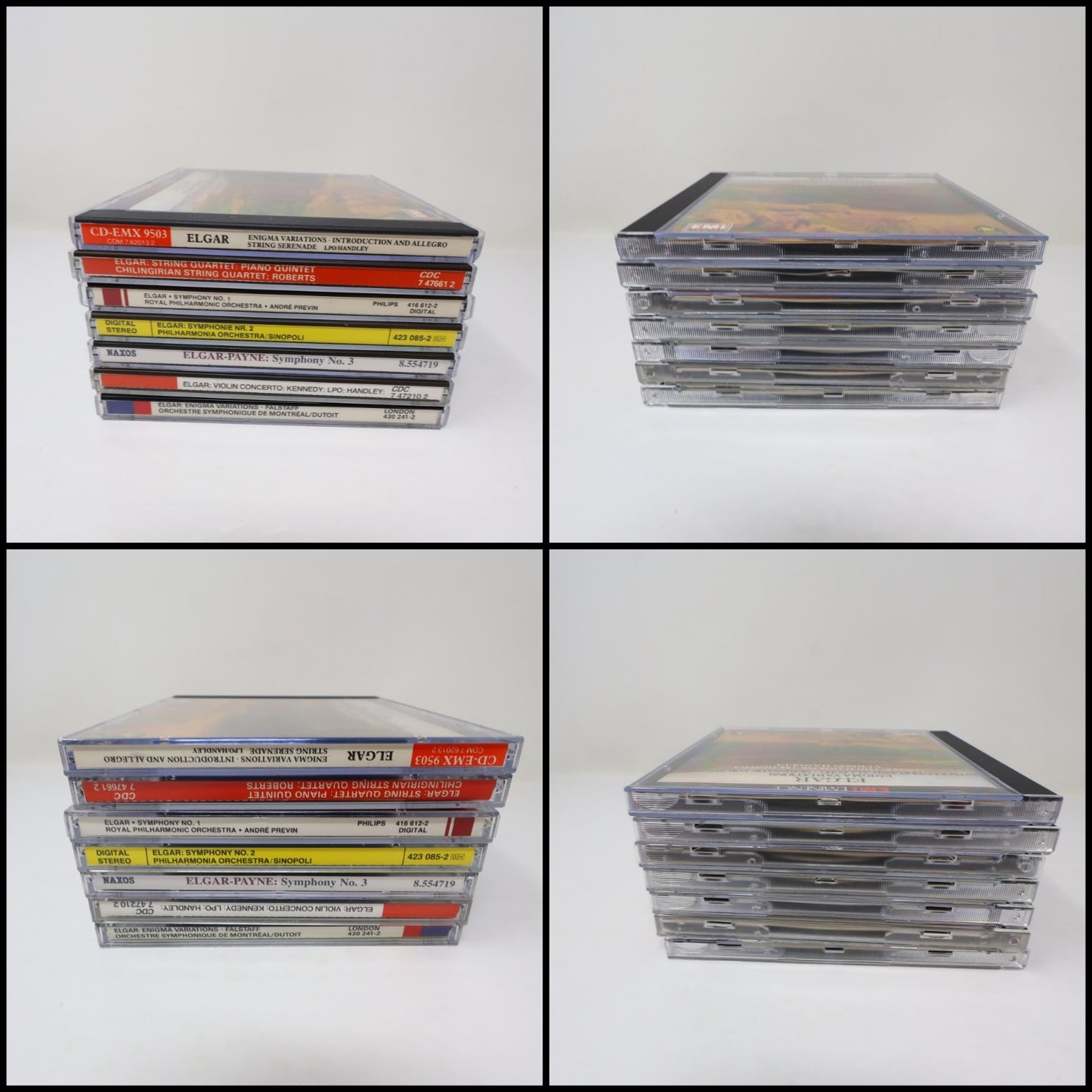 Sir Edward Elgar 7 CD Lot Enigma Variations/Falstaff/Symphony #1-2-3/Violin