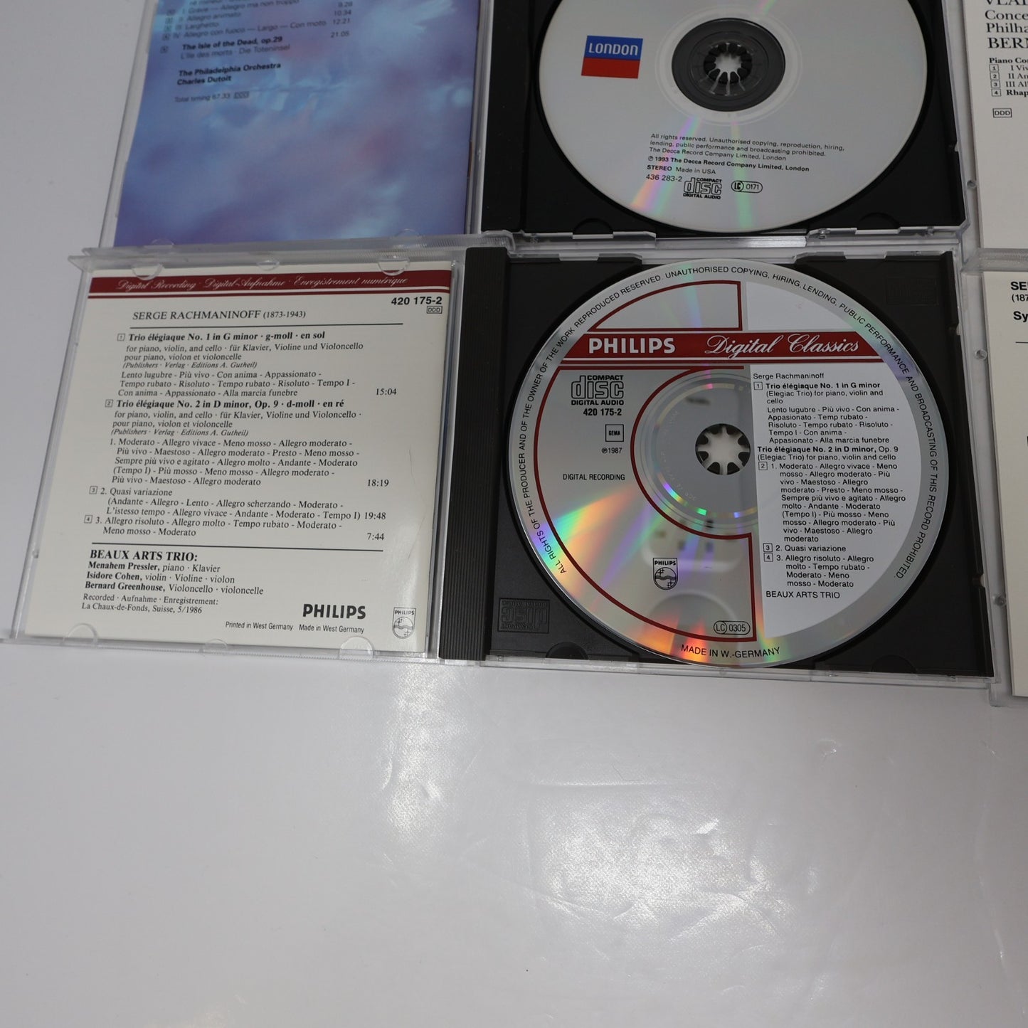 Rachmaninov 10 CD Lot Ashkenazy/John Browning/Helfgott/Haitink/Dutoit/Prévin