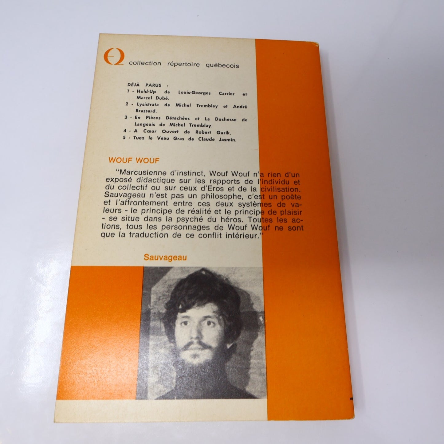 Théâtre Québec Lot 5 Livres Leméac Wouf Wouf/Florence/Chant du Sink Français 70s