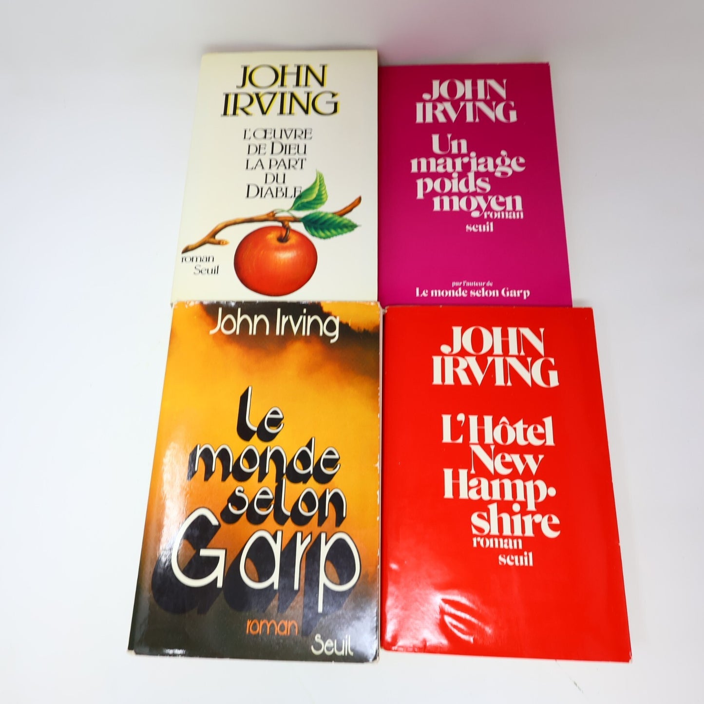 John Irving Lot 10 Livres Monde selon Garp/Veuve de Papier/Prière pour Owen PB