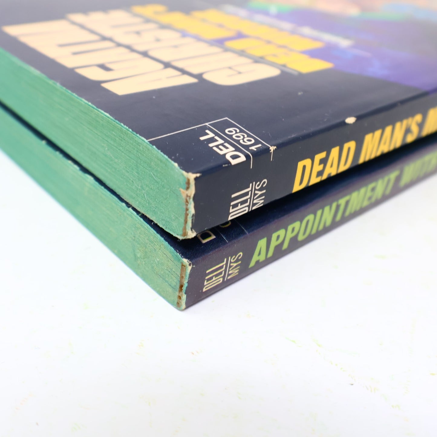 Agatha Christie 2 Books Lot Poirot Appointment With Death/Dead Man's Mirror 1971