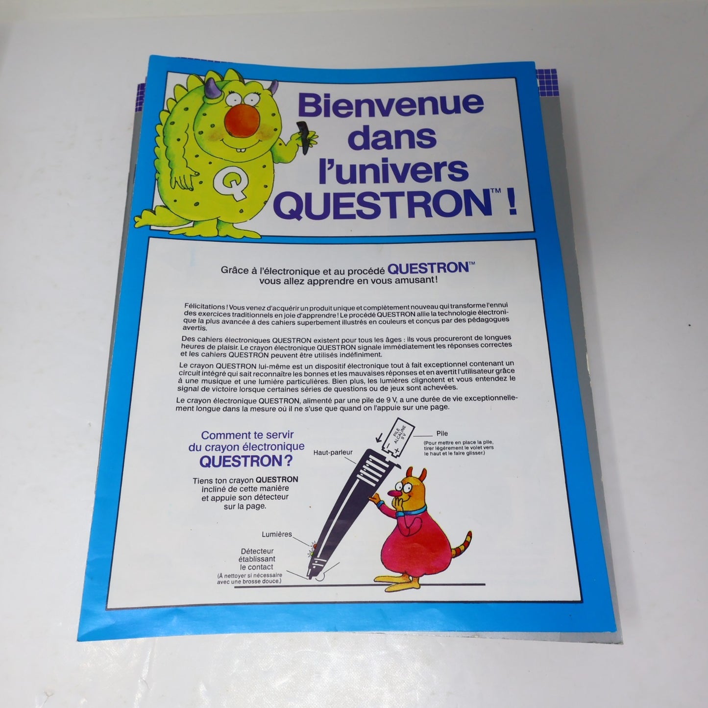 Encyclopédie Électronique Questron Hachette 6-9 ans 1986 Français/French Testé