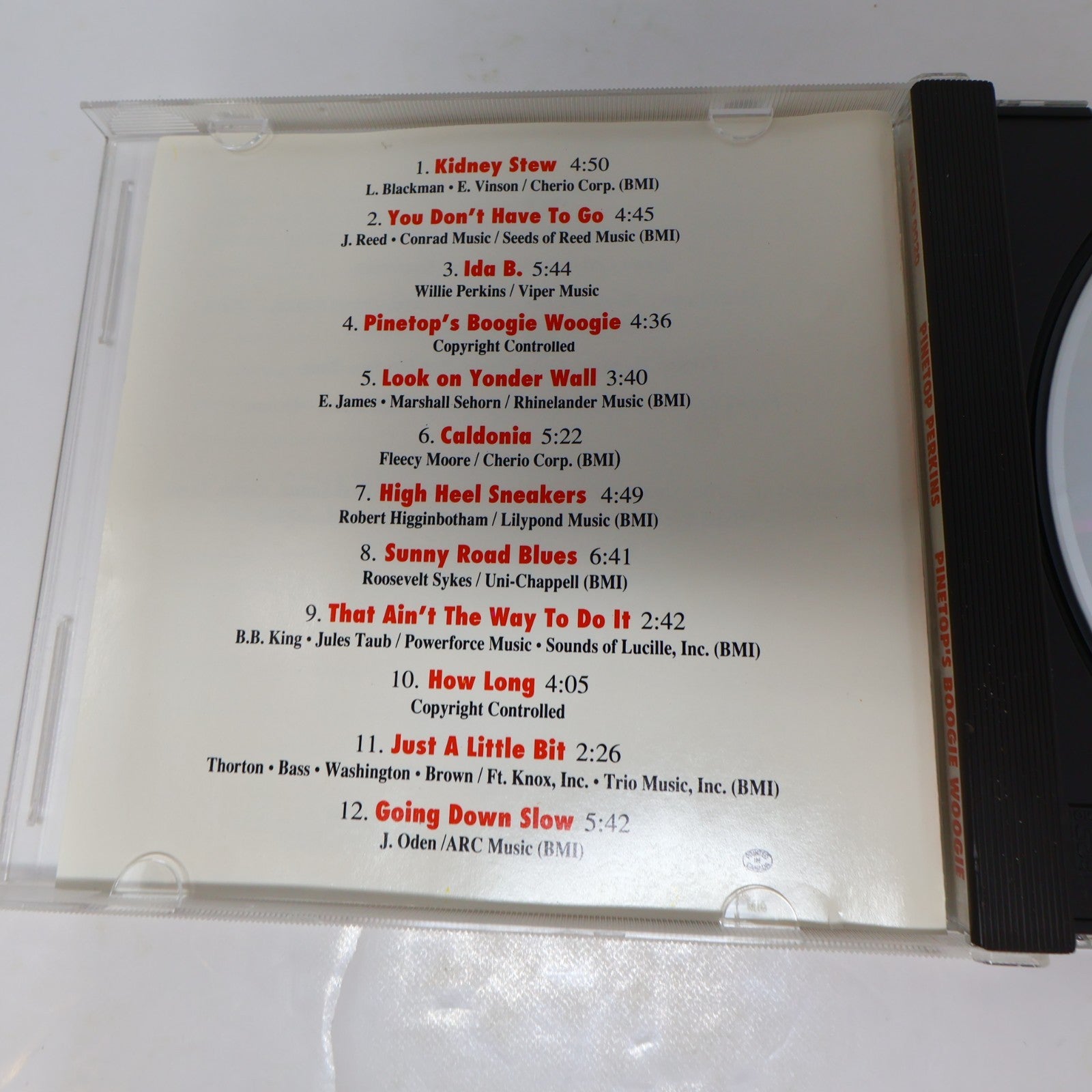 Pinetop Perkins 2 CDs Lot Sweet Black Angel/Pinetop's Boogie Woogie Blues 90s