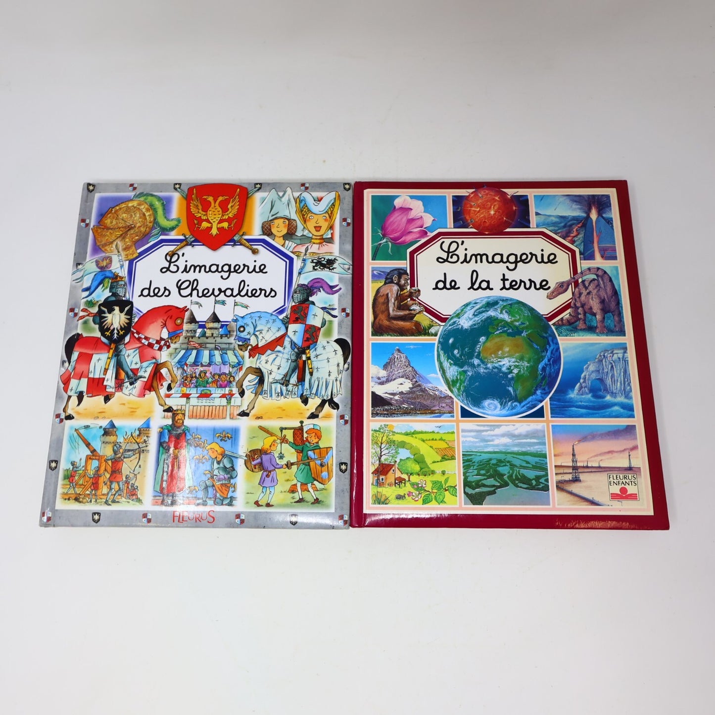 L'Imagerie Lot 9 Livres Ferme/Corps Humain/Avions/Arts/Petites Bêtes Français