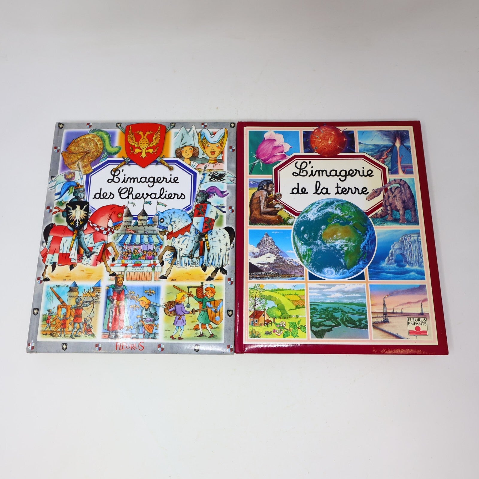 L'Imagerie Lot 9 Livres Ferme/Corps Humain/Avions/Arts/Petites Bêtes Français