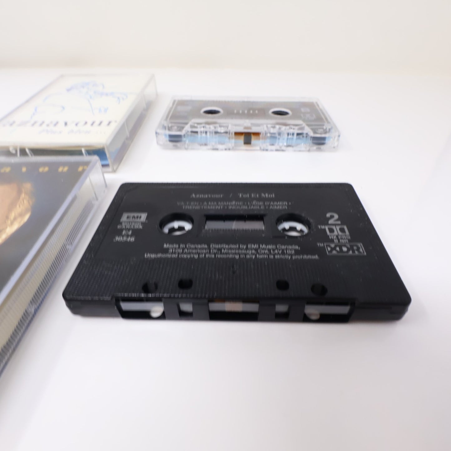 Aznavour Lot 6 Cassettes Plus Bleu/Toi et Moi/Chansons d'Or/Palais des congrès