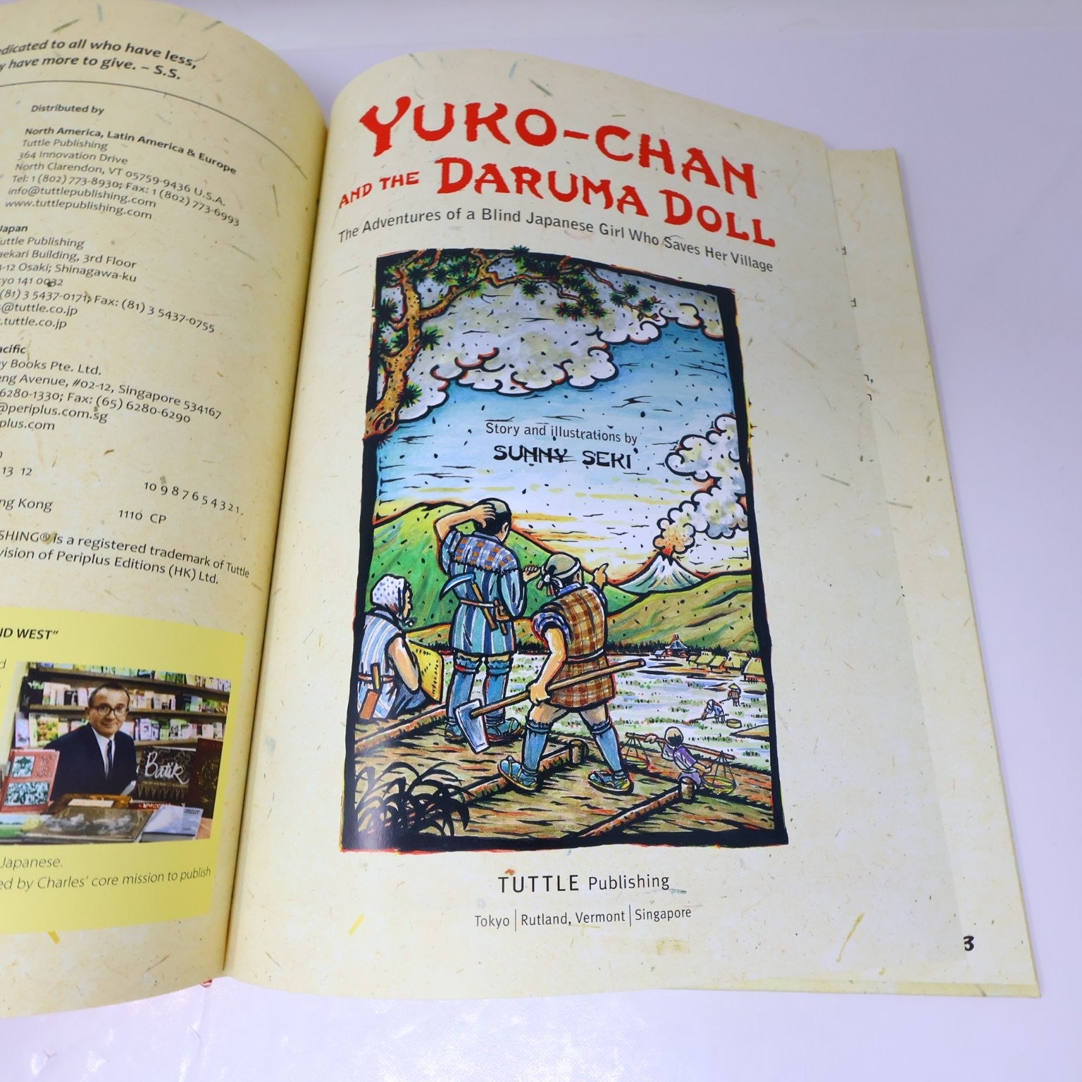 Yuko-Chan and the Daruma Doll Sunny Seki 2012 Tuttle Blind Japanese Girl Childs