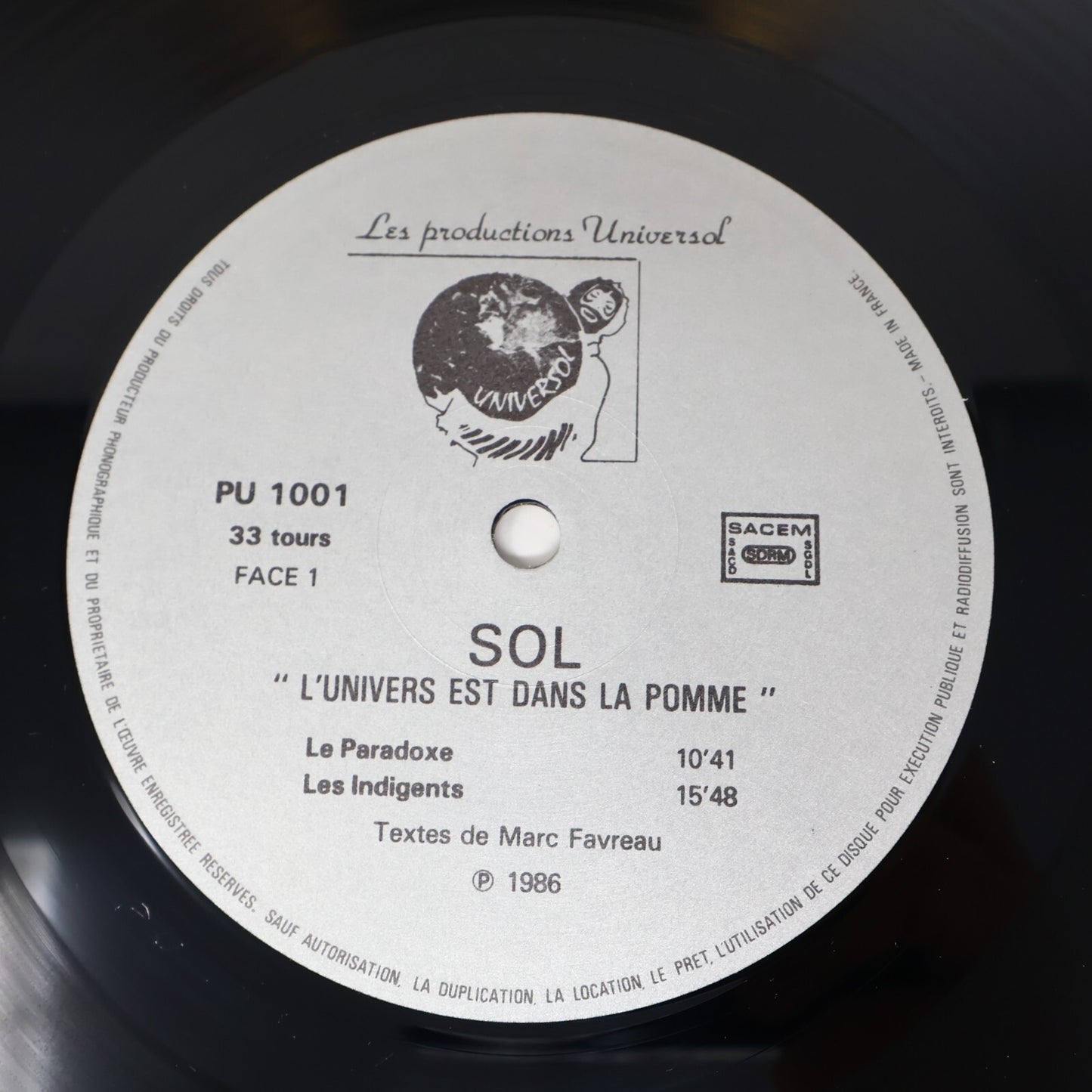 Sol/Marc Favreau Lot 5 Disques Enfin Sol/Rien Détonnant!/Interdit aux Adultes LP