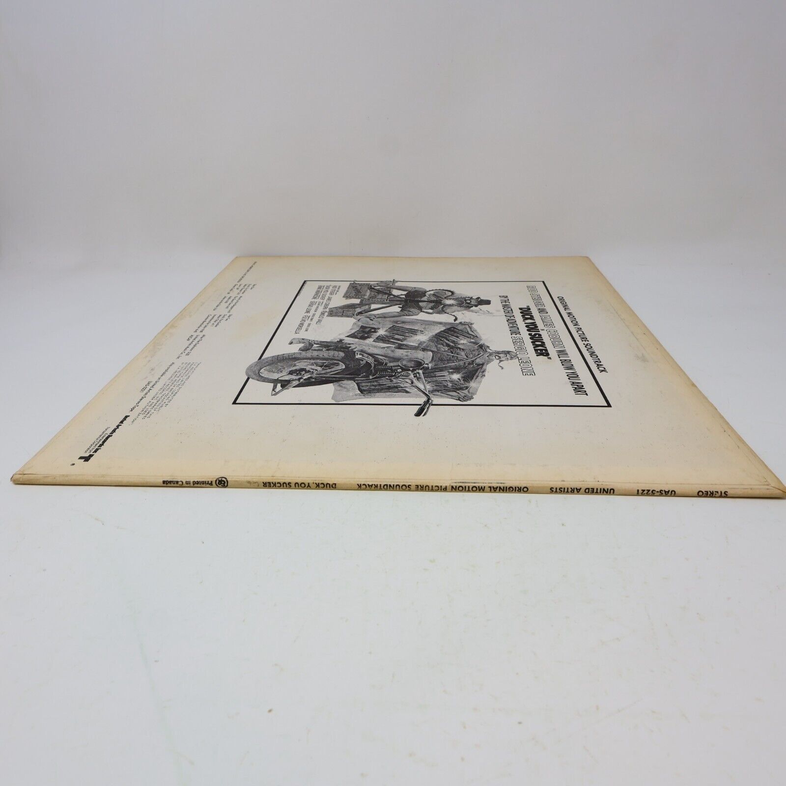 Ennio Morricone Duck You Sucker Movie Soundtrack LP Record UAS-5221 Sergio Leone