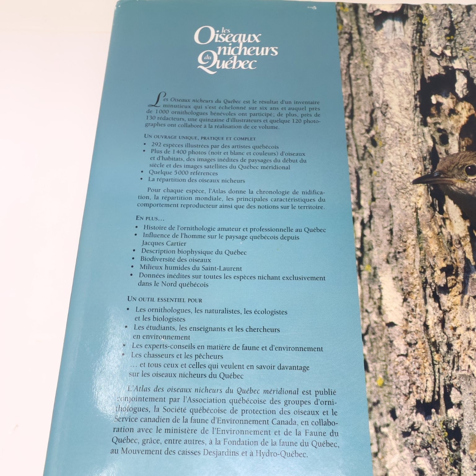 Les Oiseaux Nicheurs du Québec Jean Gauthier 1995 Atlas Illustré Faune Birds