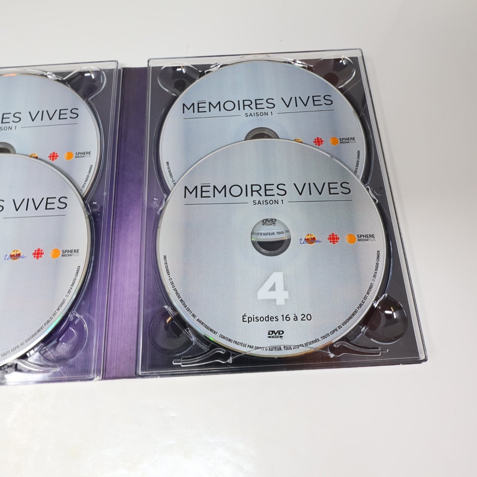 Mémoires Vives Saison 1 DVD 2013 Québec Drame Marie-Thérèse Fortin/Gilles Renaud