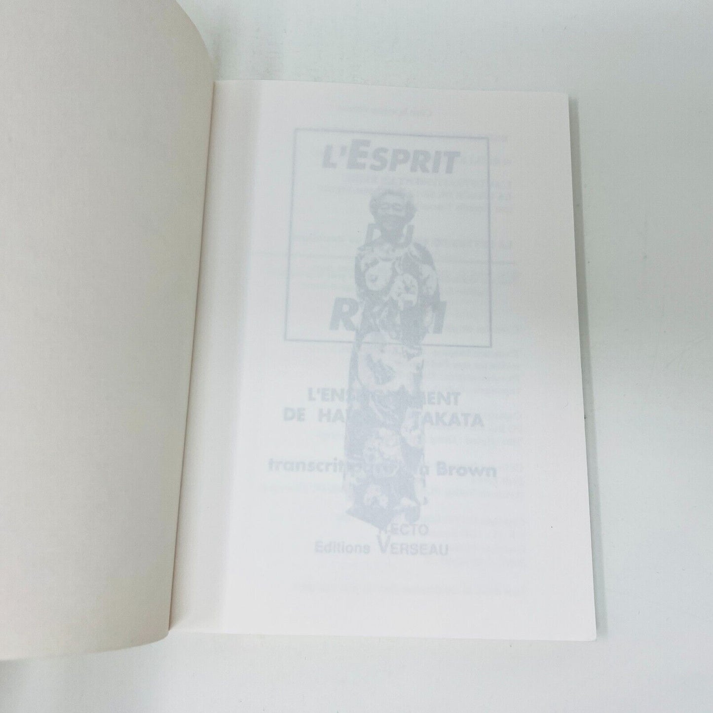 1993 L'Esprit Du Reiki L'Enseignement de Hawayo Takata Fran Brown Recto-Verseau