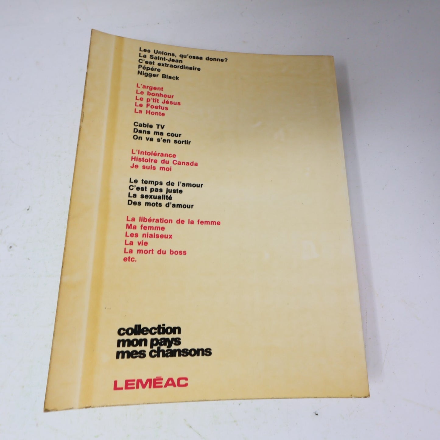 1973 Monologues Yvon Deschamps Leméac Humour Québec Français Paperback Livre 70s