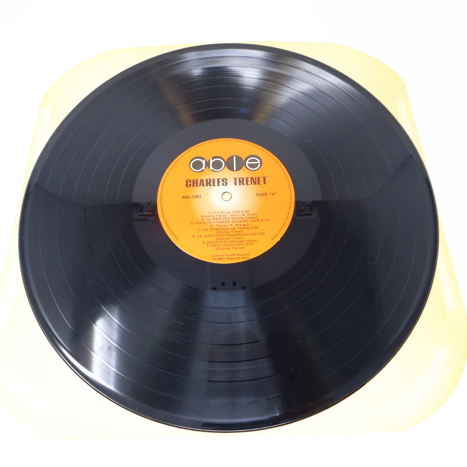 Charles Trenet Lot 2 Disques Record Éponyme & Succès Able/CBS Canada 1981 VG+
