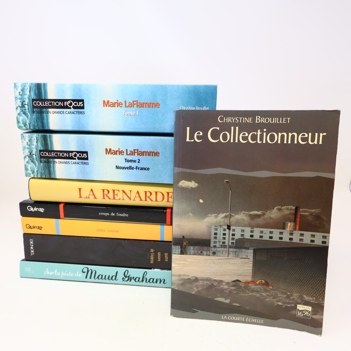 Chrystine Brouillet Lot 8 Livres Marie Laflamme/Le Collectionneur/Chère Voisine