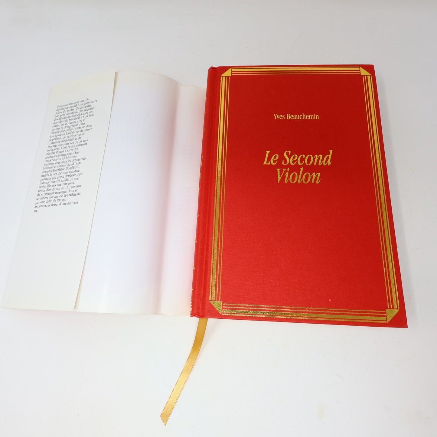 Yves Beauchemin Lot 2 Livres Juliette Pomerleau/Le Second Violon Roman Québec