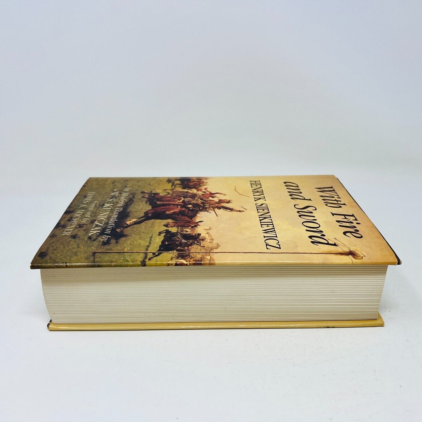 1991 With Fire and Sword by Henryk Sienkiewicz Hardcover DJ Copernicus Society