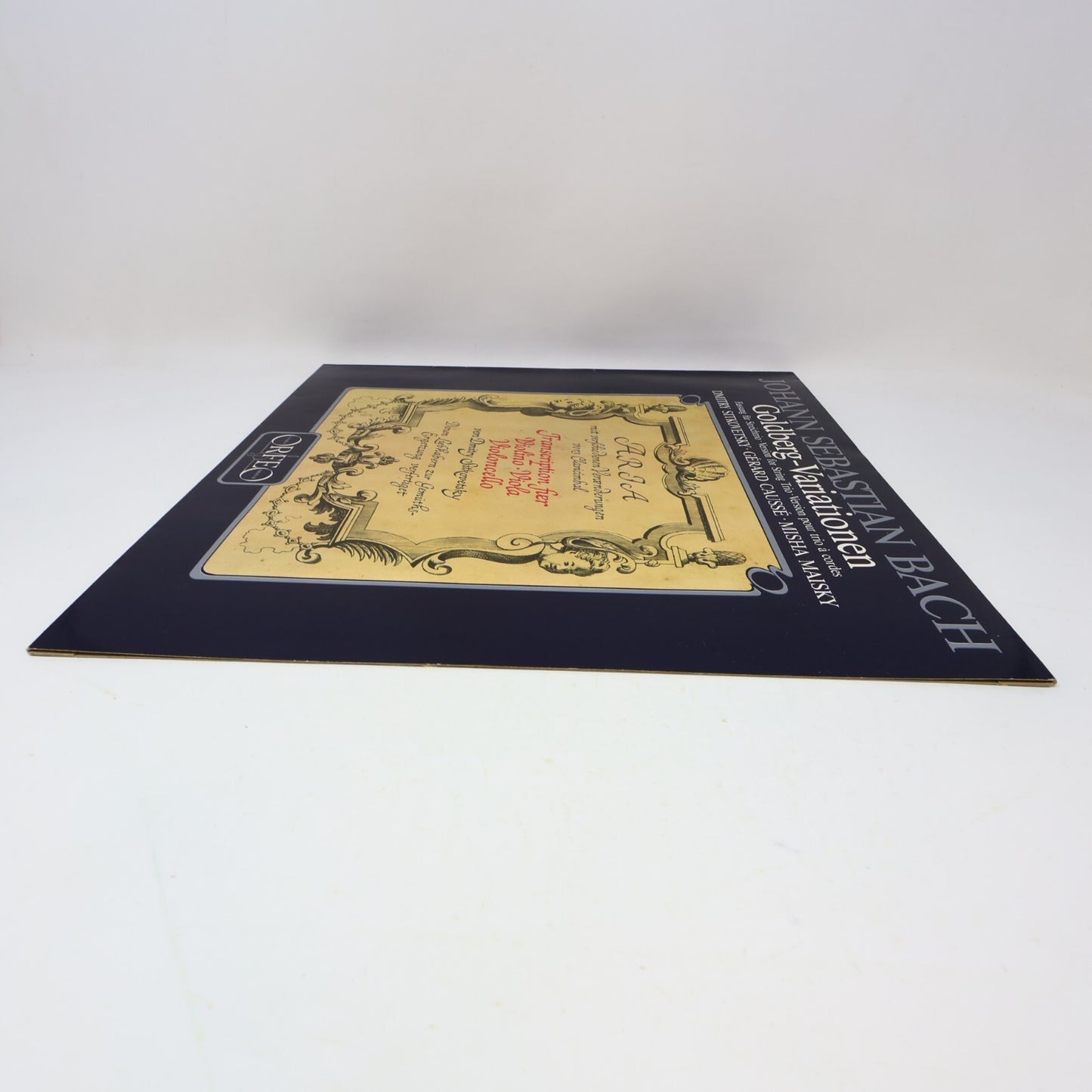 Bach Goldberg Variationen Sitkovetsky/Caussé/Maisky Orfeo Record Vinyl S 138 851