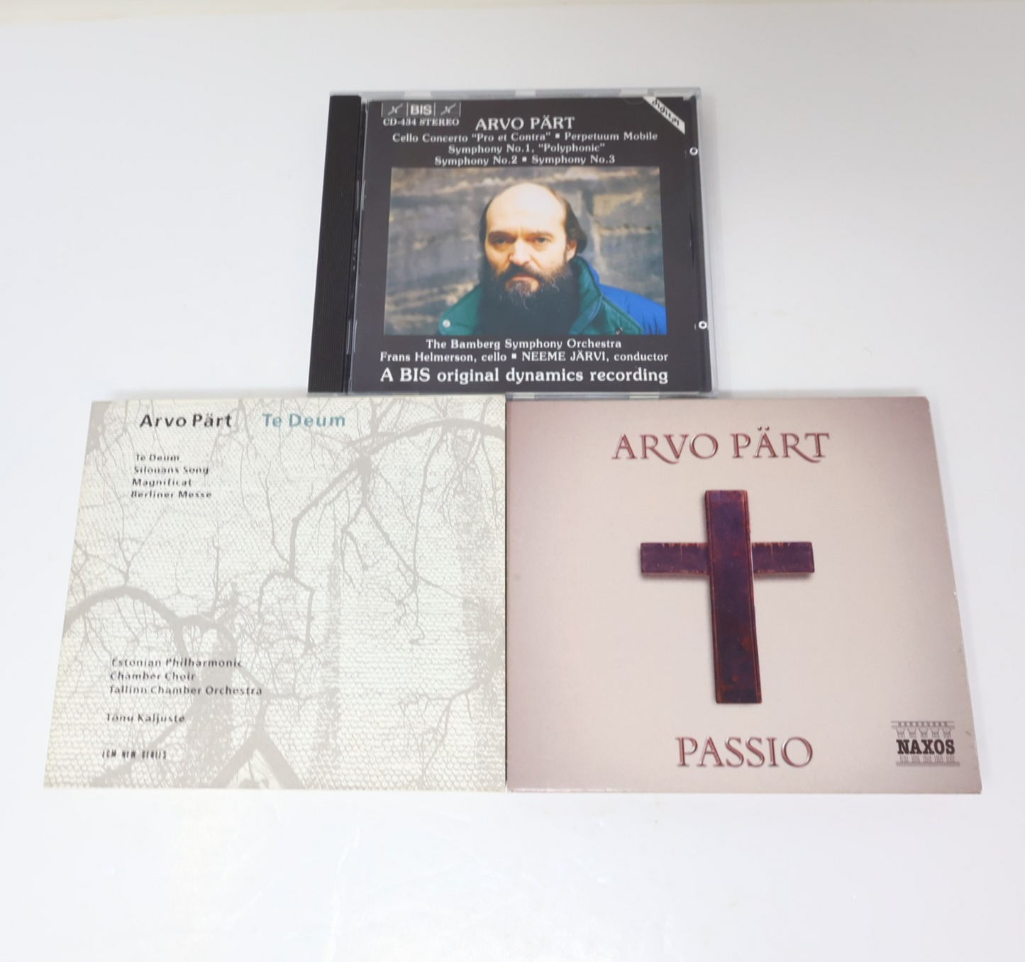 Arvo Pärt 3 CDs Lot Passio/Te Deum/Cello Concerto/"Pro et Contra" Classical