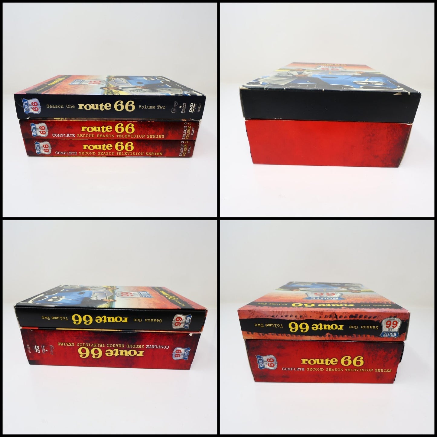 Route 66 Season 1 Volume 2 + Season 2 Lot 2 DVD Leslie Nielsen/Lee Marvin NTSC