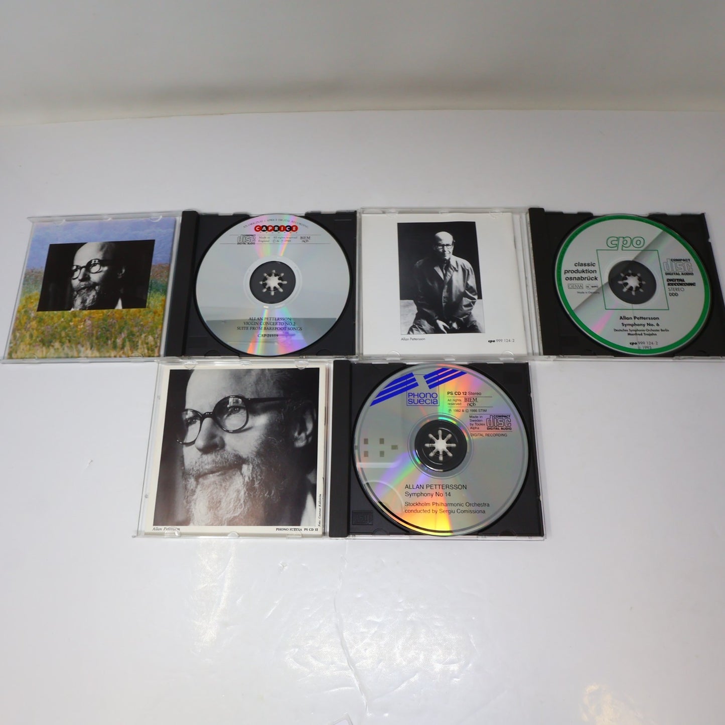 Allan Pettersson 3 CDs Lot Trojahn/Comissiona/Blomstedt Symphony #6 14