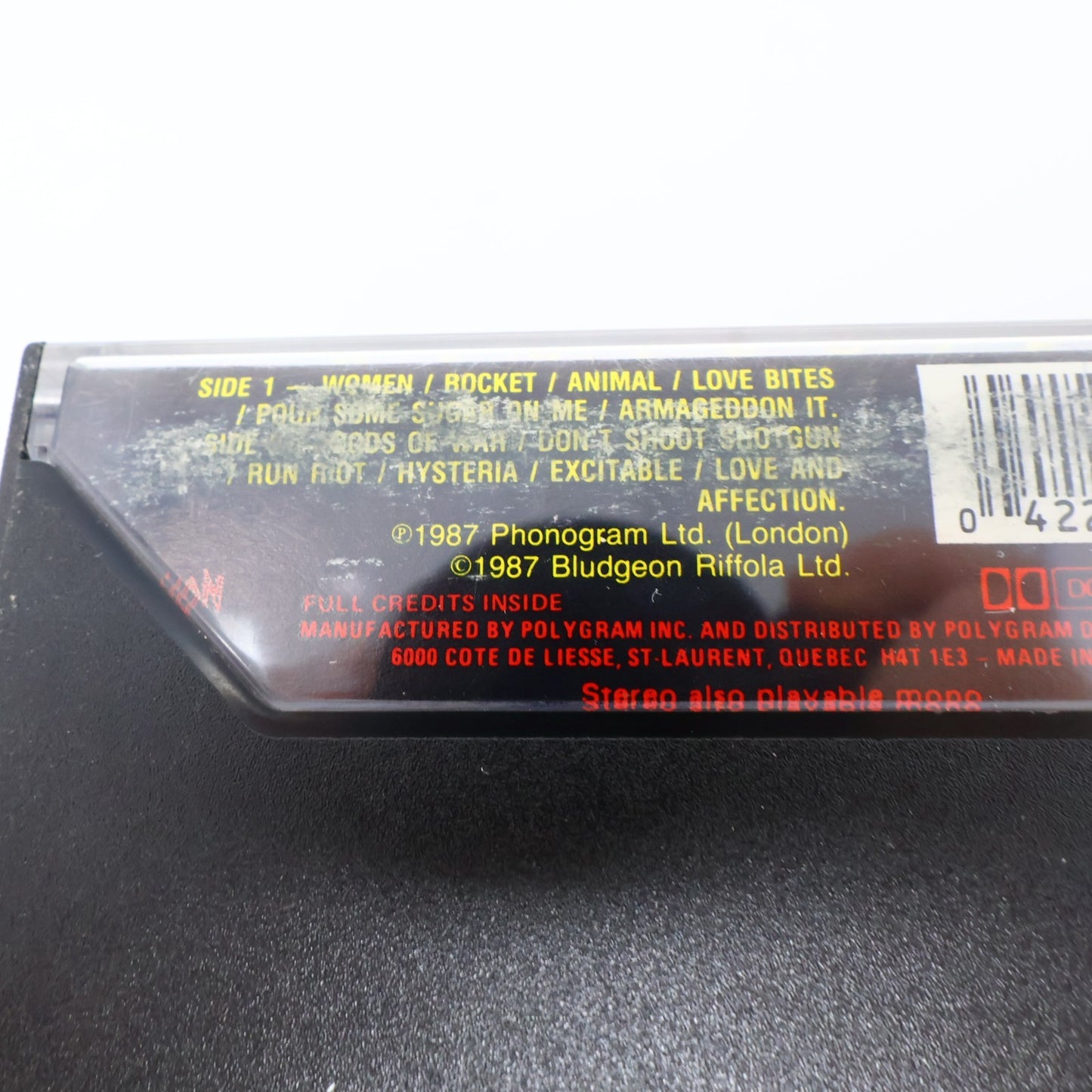 Def Leppard 2 Cassettes Lot Hysteria/Pyromania Vertigo 80s Pour Some Sugar On Me