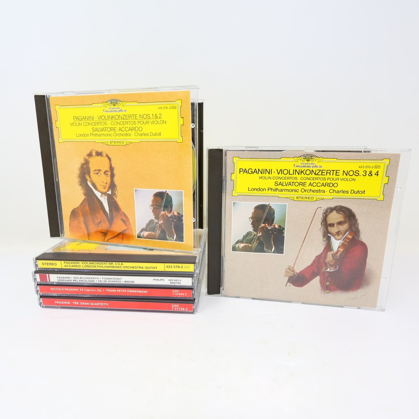 Niccolo Paganini 6 CDs Lot Violin Concerto #1-5/Tre Gran Quartetti Op. 4 80s
