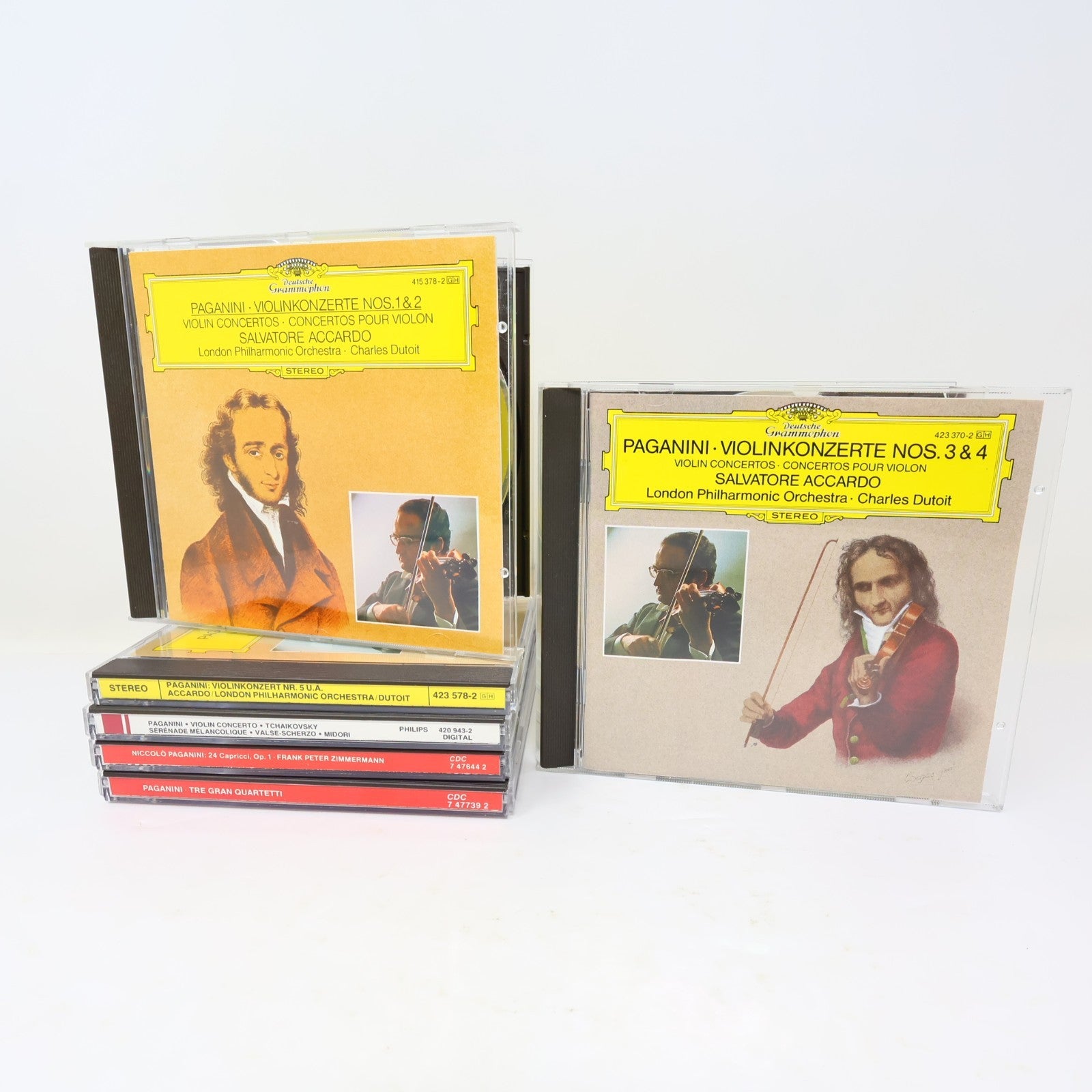 Niccolo Paganini 6 CDs Lot Violin Concerto #1-5/Tre Gran Quartetti Op. 4 80s