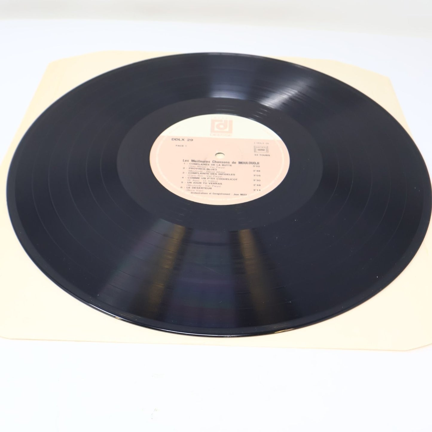 Mouloudji Les Meilleures Chansons 12" Record 1972 DDLX 29 Chanson 33RPM DDLX 29