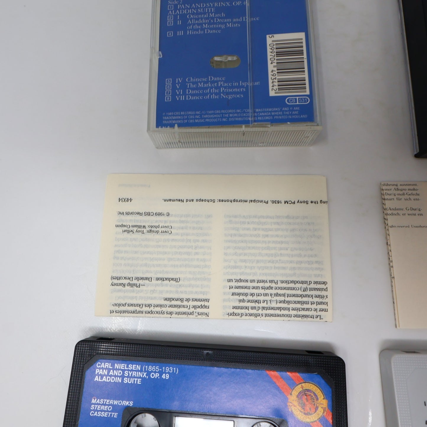 Carl Nielsen 3 Cassettes Lot Symphonies #1-3 Esa-Pekka Salonen/Herbert Blomstedt