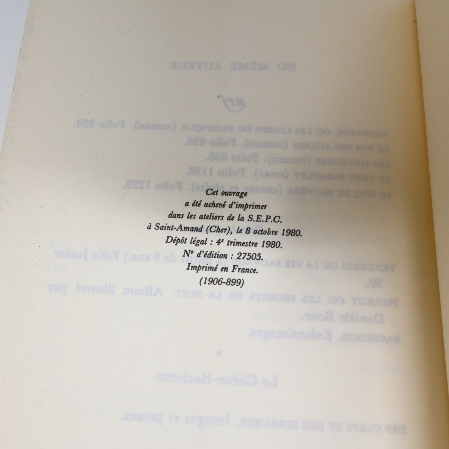 Michel Tournier Lot 3 Livres Gaspard Melchior & Balthazar/Roi des Aulnes French
