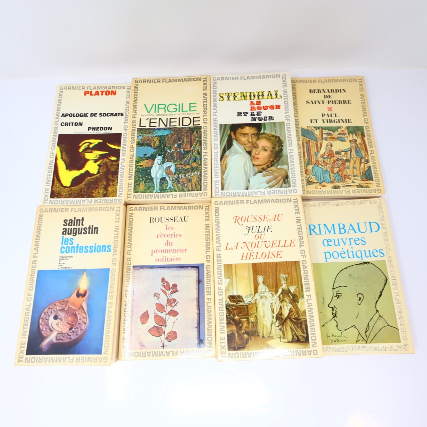 Littérature Philosophie Lot 20 Livres Garnier/Flammarion Platon/Virgile/Hugo 60s