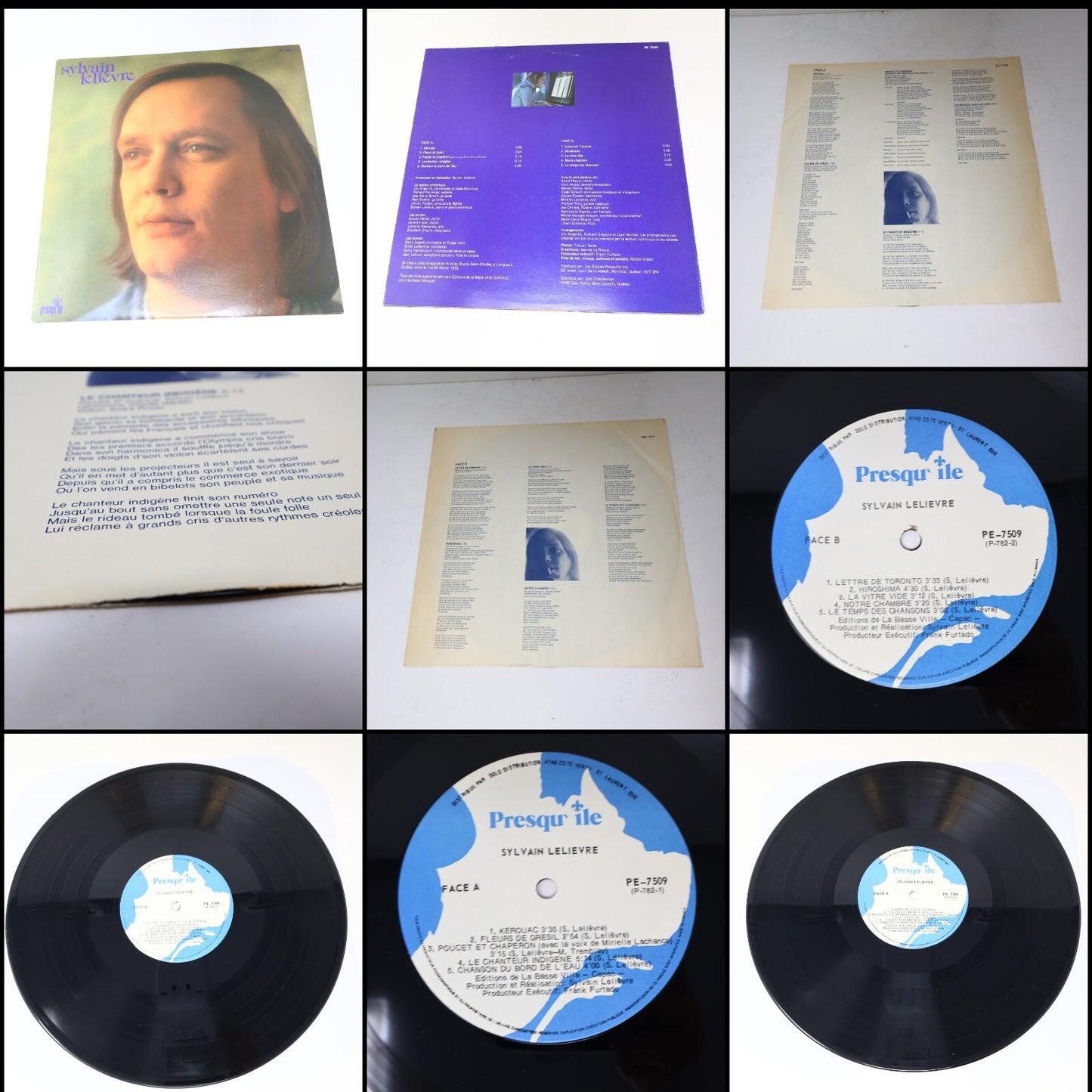 Sylvain Lelièvre Lot 6 Disques Petit Matin/Programme Double/Intersections Record