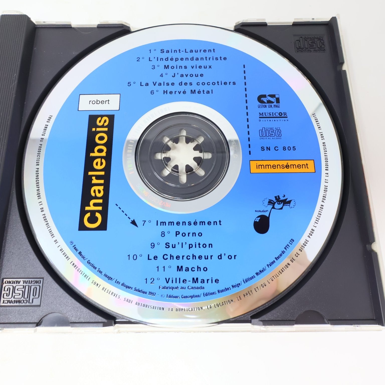 Robert Charlebois Lot 3 CD Immensément/Québec Love La Collection/Tout est Bien